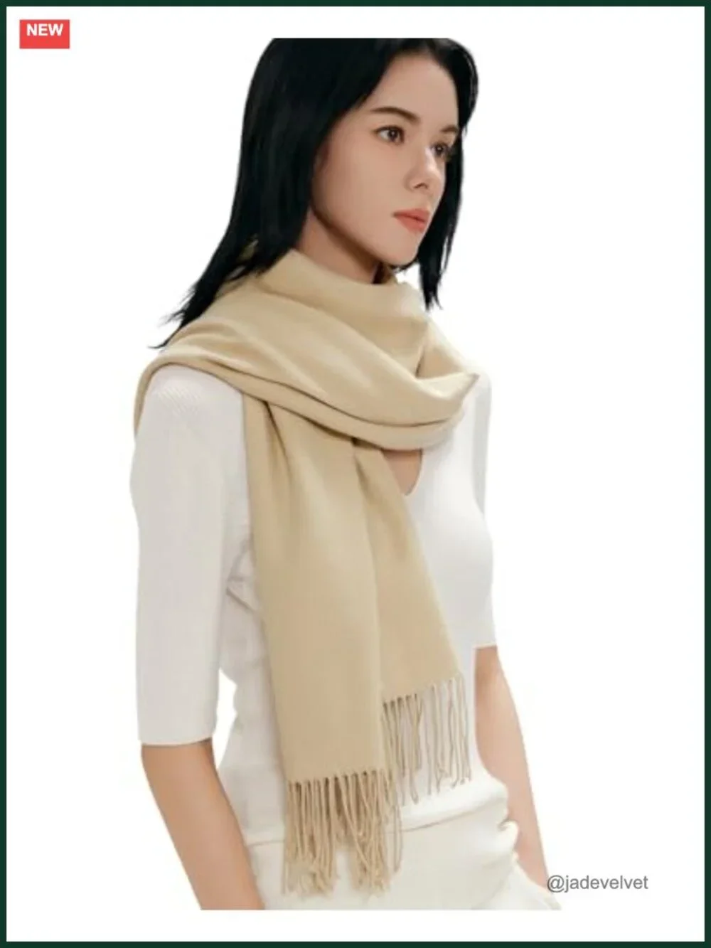 Women's Oversized Cashmere Feel Scarf Shawl Wrap Wedding Pashmina